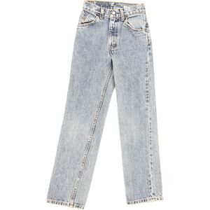 90s Vintage Levi's 505 Slim High Waisted Boho Festival Petite Y2K Denim Jeans 22